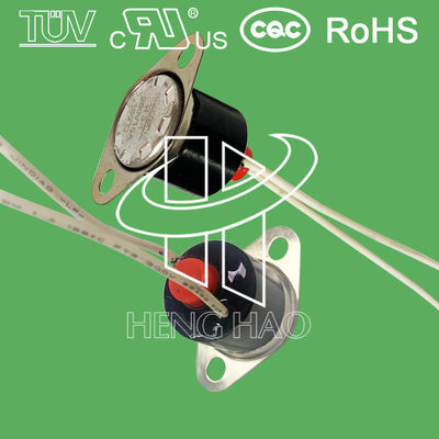 UL bimetálica a prueba de agua TUV CQC ROHS del interruptor termal 250V 10A 16A del reset de manual del interruptor del regulador de temperatura KSD301