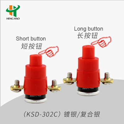 Interruptor cortado termal de KSD302D 250V 16A 53C para el carrete de cable KSD302B 250V 16A 63C
