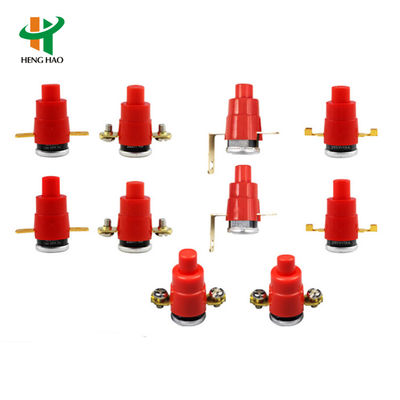 KSD301 Fusiles térmicos de reinicio automático de termostatos bimetales con 100000 ciclos de plástico o cerámica y tapa de aluminio o cabeza de cobre