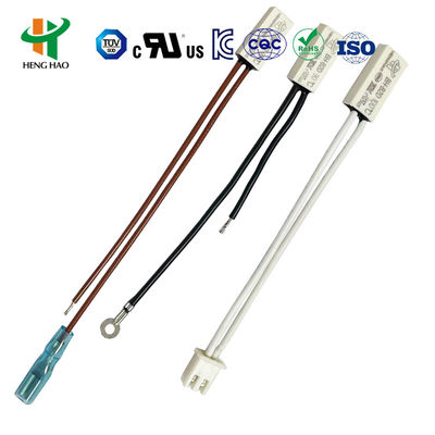 Fusible térmico de reinicio automático KSD9700 con rango de 30°C~155°C, 10000 ciclos y tamaño de 15*7.5*3.8mm