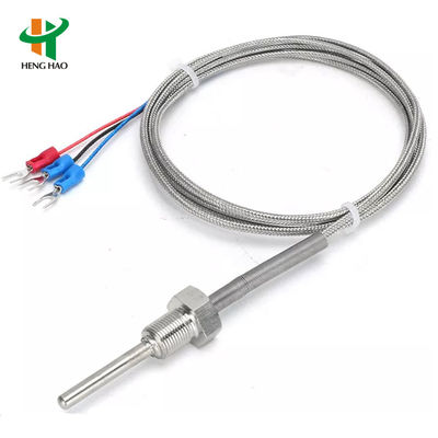 PT100 Sensor de temperatura NTC Termistor con coeficiente de material B25/50 o B25/85 para temperatura de trabajo de -40°C~+250°C y grado de precisión A (0.1)
