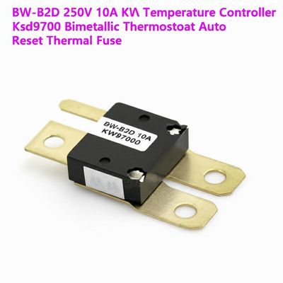 BW-B2D 250V 10A KW9700 Controlador de temperatura Ksd9700 Termostato bimetal y fusible térmico de reinicio automático