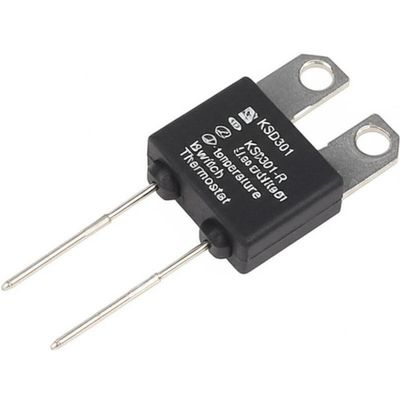 Interruptor de temperatura de acción rápida KSD301 con termostato bimetálico, 100000 ciclos, 250V 16A y rango de 0-250℃