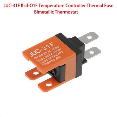 Fusible térmico JUC-31F Ksd-O1f con controlador de temperatura con rango de temperatura de 0~150, normalmente cerrado o abierto, reinicio automático o manual