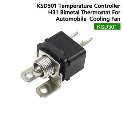 KSD301 H31 Controlador de temperatura termostático bimetal con 100000 ciclos y rango de -10 ~ 300 °C para ventilador de enfriamiento de automóviles