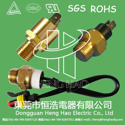 Interruptor bimetálico 250V 10A 16A 0-250C del sensor de temperatura del termóstato de la cabeza del hilo del cobre de M16 G4/1 M10 M20